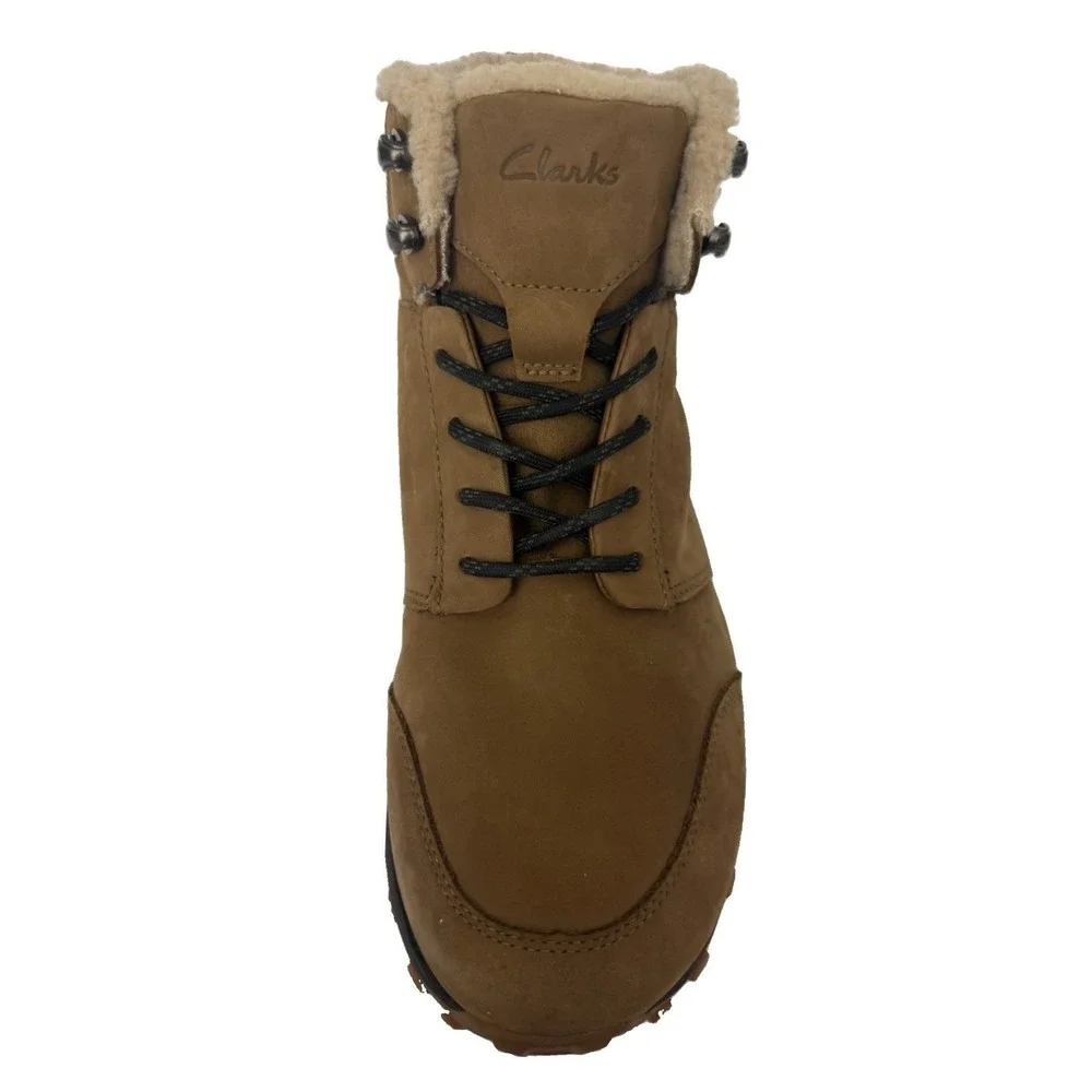 Clarks Men's ATL Trek Up Wp Hiking Boots Leather Upper Dark Sand Size 8.5 New
